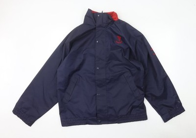 Tornado Windbreaker Jacke Herren blau M mit Logo und Reißverschluss