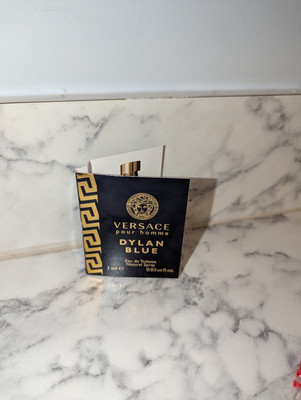 Versace Pour Homme DYLAN BLUE Eau De Toilette Spray Sample Vial .03oz/1ml