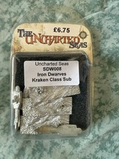 Uncharted Seas Iron Dwarves Kraken Class Sub SDW008 - Spartan Games - OOP New
