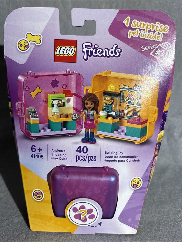 LEGO Friends Andrea’s Shopping Play Cube 41405 -1 Surprise Pet Inside - Series 2