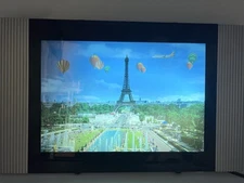 Motion Image Moving Picture Light Eiffel Tower Hot Air Balloon Airplane Wall Art
