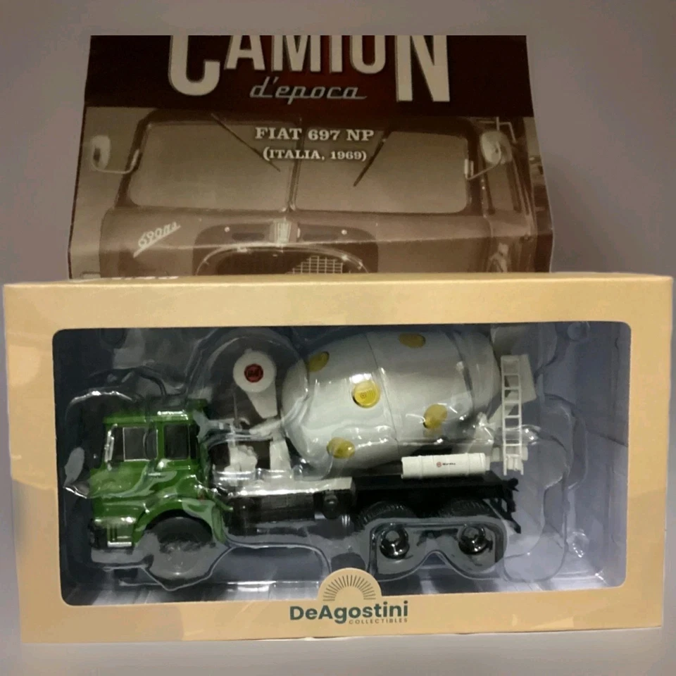 CAMION D'EPOCA - Fiat 697 NP (1969) Betoniera - n.84 - VINTAGE TRUCKS 1/43 - Image 2 of 4