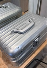 RIMOWA TOPAS Beauty Case Aluminium Vintage Hard Case Germany avec plateau miroir