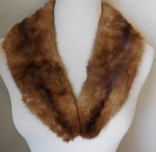 VTG Brown Mink Fur Coat Collar replacement