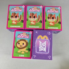 Easter Basket Toy Lot – Adopt Me Chipmunk (3) + Lion & TinyTAN Purple Box