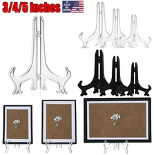 6 PACK Acrylic Easel Stand, Display Stand, Plate Holder for Display, Photo Acces