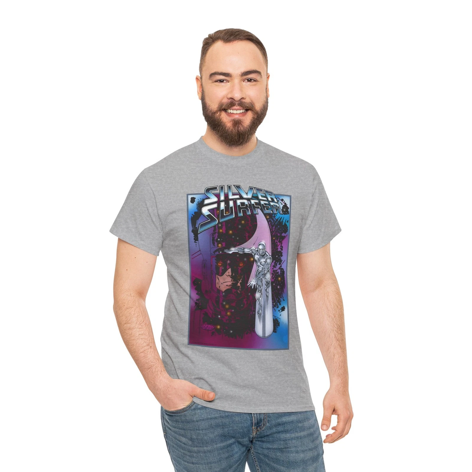 Silver Surfer & Galactus T-Shirt - John Byrne Art - Marvel Comics