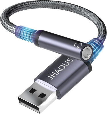 USB to 3.5Mm Jack Audio Adapter, TRRS Female Headset Audio Jack Adapter,  USB-A