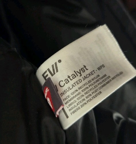 FW Women's Jacket Medium Black Catalyst 2L Insulated Nylon Ski Primaloft - Picture 8 of 9