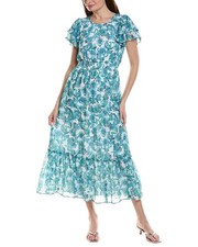 Cece Double Ruffle Maxi Dress Women's