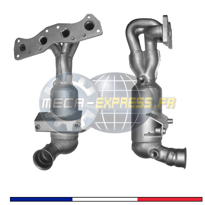 Catalyseur Peugeot 207CC essence 1.6 en acier inoxydable haute résistance modèle E1480