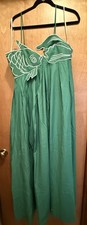 Viral Green Farm Rio Fish Top Lenzing™ Ecovero™ Euroflax™ Maxi Dress Size XL NWT