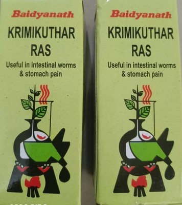2 Pack | Baidyanath Krimikuthar Ras - 80 Tablets Each | Exp 2026