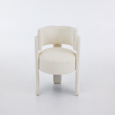 Modern Accent Chair Contemporary Boucle Fabric Accent Armchair Single Sofa Chair