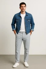 Dockers Sz 34x29 Pin Striped Chino Pants Men D2 Straight  Beach Coastal Preppy