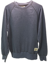 Hanes Men's Long Sleeve Crewneck Pullover Sweatshirt, Navy, M