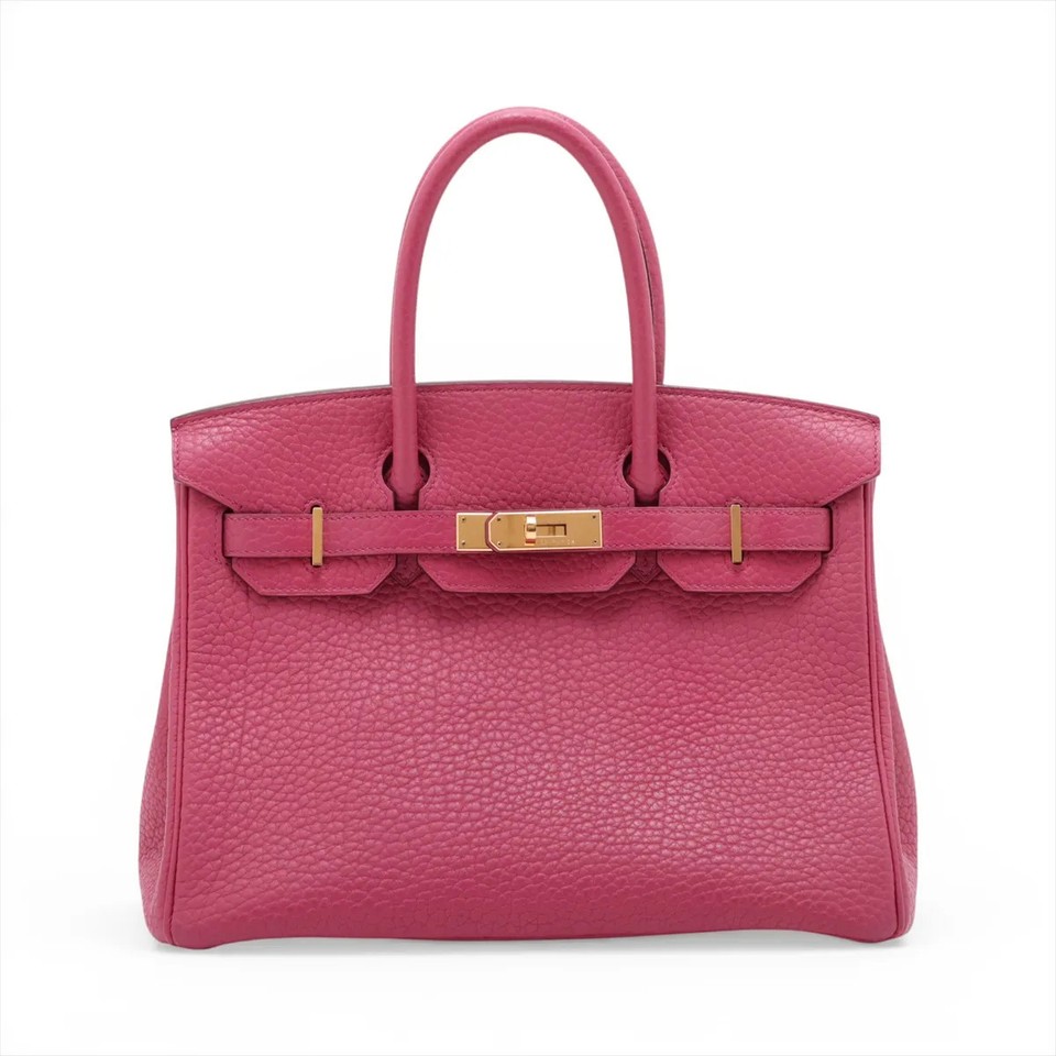 Hermès Birkin 30 Le Tournay Fjord Tosca Gold Metal Fittings R: 2014
