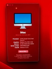 iMac 21.5-inch 2017  4K Retina 16GB RAM - excellent condition