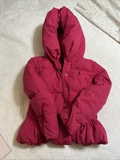 Polo Ralph Lauren Girl's Hooded Down Jacket Pink Size Large 12-14