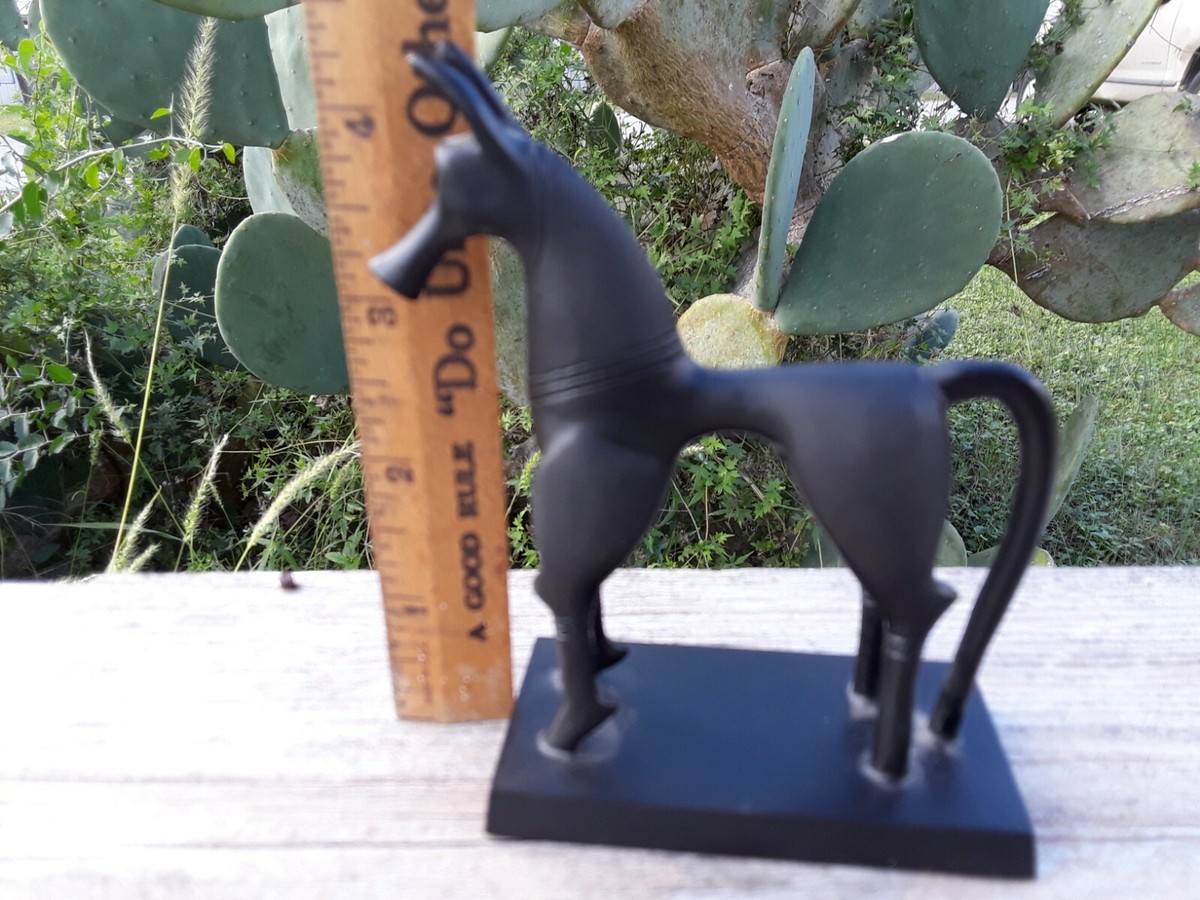 Greek Geometric Metal Horse Figurine by The Franklin Mint Greek Geometric Metal Horse Figurine by The Franklin Mint