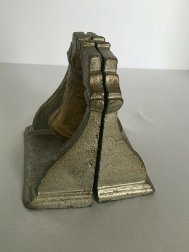 Liberty Bell Buchstützen Vintage Bibliothek Wohnkultur schwere amerikanische Geschichte Metall - Bild 3 von 8