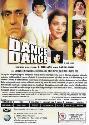 DANCE DANCE (1987) - MITHUN, SMITA, MANDAKINI- BOLLYWOOD DVD