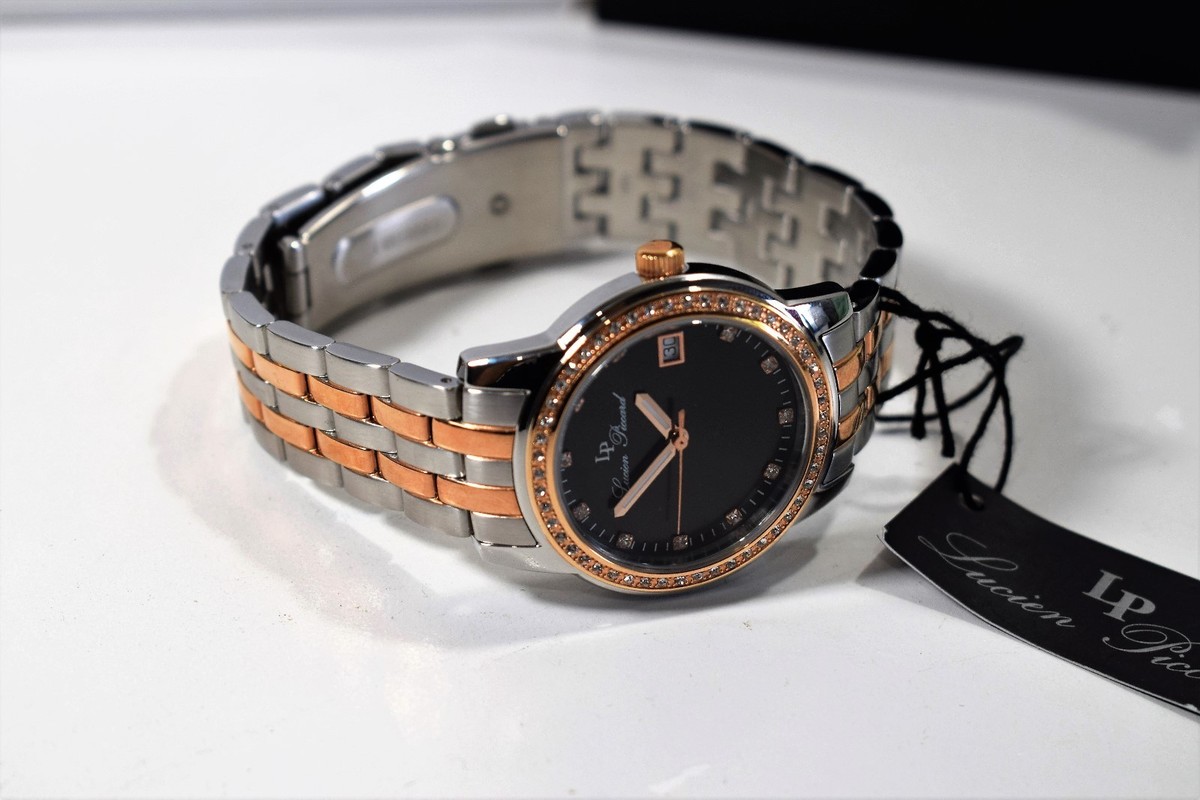 Montre Lucien Piccard Femme 40031-RG-22S - Cadran Rose Brumeux, Acier Inoxydable, Neuve Avec étiquettes