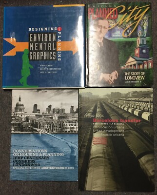 Urban Planning 4-book LOT Barcelona Transfer Planned City IFHP Cent. Congress
