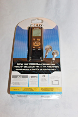 COBY DIGITAL VOICE RECORDER 2GB