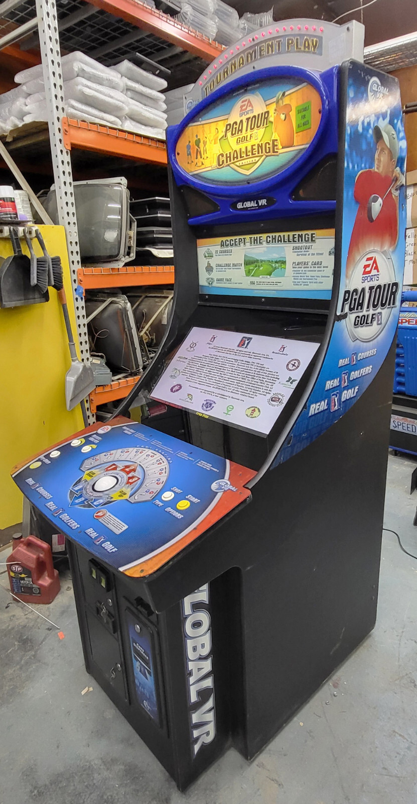 PGA Tour Golf Team Challenge Full Size Sports 4 Player Arcade Game 27