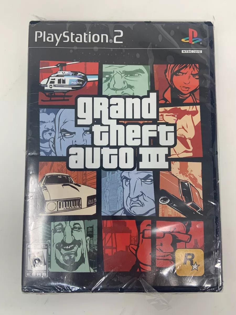 Grand Theft Auto III, Sealed, New PS2 GTA Playstation 2