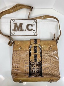 mc leather purse