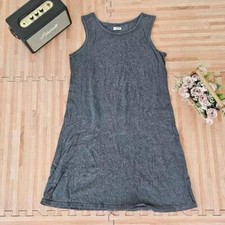 Uniqlo Women Dress Shirt Gray Sleeve Size M