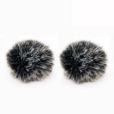 2 Pack Professional Microphone Furry Windscreen Muffs Windproof