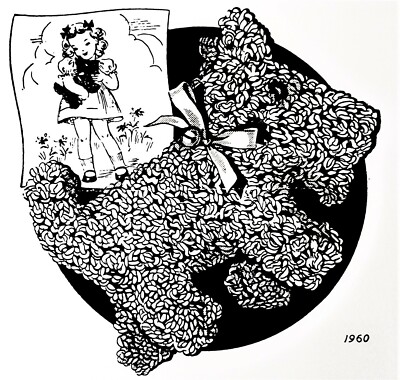 1960 Vintage SCOTTIE CURLYPUP Pattern to Crochet (Reproduction)