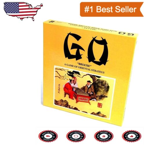 Elegant Wooden Go Game Board Set with Go Stones - Perfect for Strategy Lovers