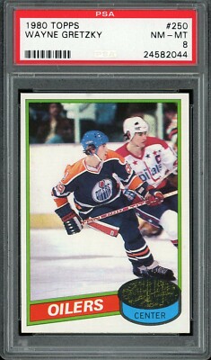 1980 Topps Hockey #250 Wayne Gretzky PSA 8 | eBay