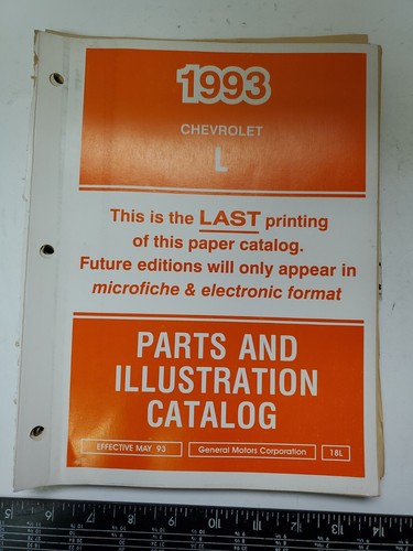 1993 GM Chevrolet L Parts And Illustration Catalog(SR)14