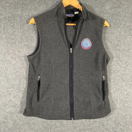 Patagonia Jacket Womens M Grey Synchilla Fleece Vest High Arctic Vintage SP00 - Picture 1 of 16