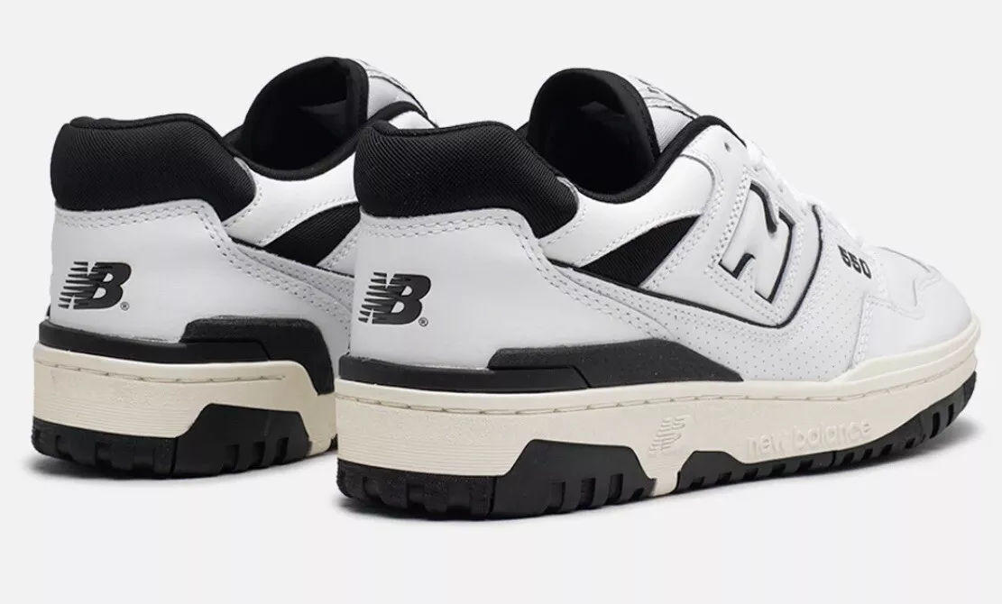 New Balance 550 White Black Men s Size 8.5 BB550HA1 100 Authentic NEW Panda