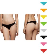 5er Set Damen Slips String Mikrofaser Seamless Tanga Unterwäsche Strings nahtlos