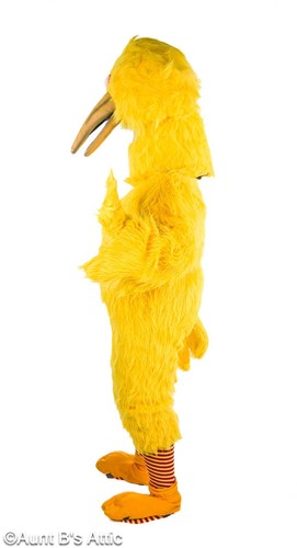 Bird Mascot Costume Big Yell Birdie/Stork/T.V. Character 8Pc Faux Fur Costume XL - Picture 4 of 16