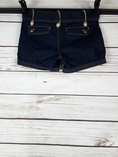AX Armani Exchange Womens Denim Shorts Size 4 Blue Mid-Rise Pleated 4 Pockets - Picture 4 of 5