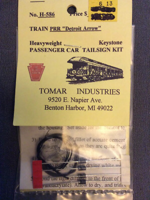Tomar PENNSYLVANIA ''THE DETROIT ARROW  (KEYSTONE) Pass Tailsign Kit HO-586 Bulb