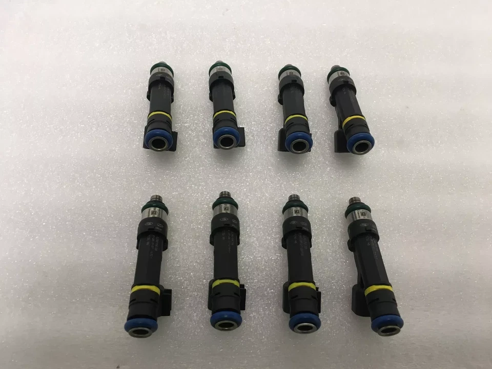 8PCS Original BOSCH Fuel Injectors OEM 0280158138 for 2007-2009 Ford F-150 5.4L Foto 4 de 4