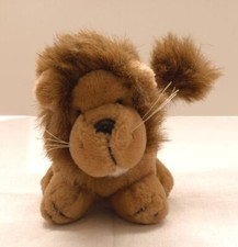 Vintage 1988 Dakin Brown Mini Lion 5" Stuffed Animal Plush Toy VG Condition