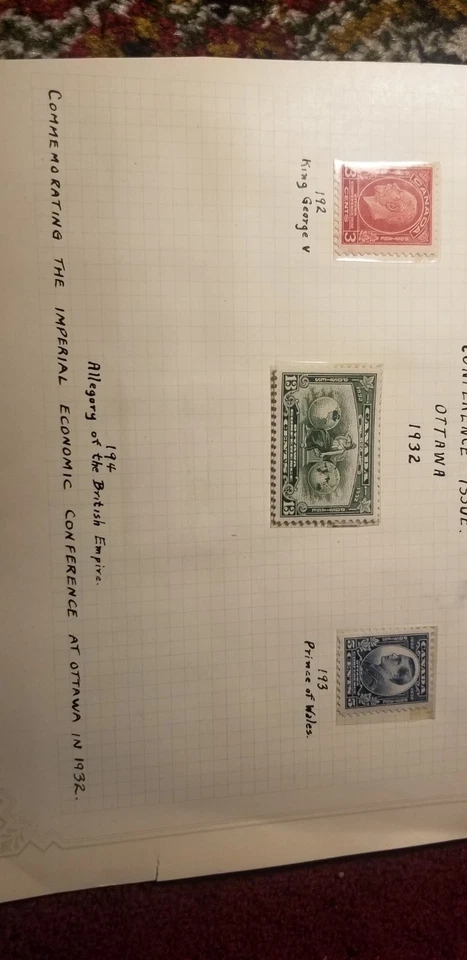 Canada1931,32 MNH Mint Beauty Stamps Collection SC#190 To SC#194 IDsa138. - Image 3 of 3