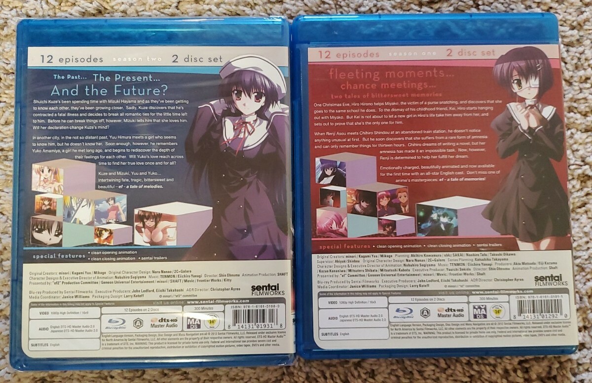 Ef Tale Of Memories Melodies Blu Ray For Sale Online Ebay