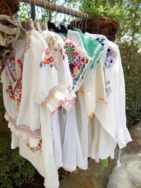 VINTAGE 30's/40's HUNGARIAN TOP ~ White Cotton Ba… - image 3