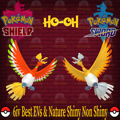 Pokemon Sword & Shield HO-OH Legend 6IV Best EVs & Nature  Shiny  & Non Shiny